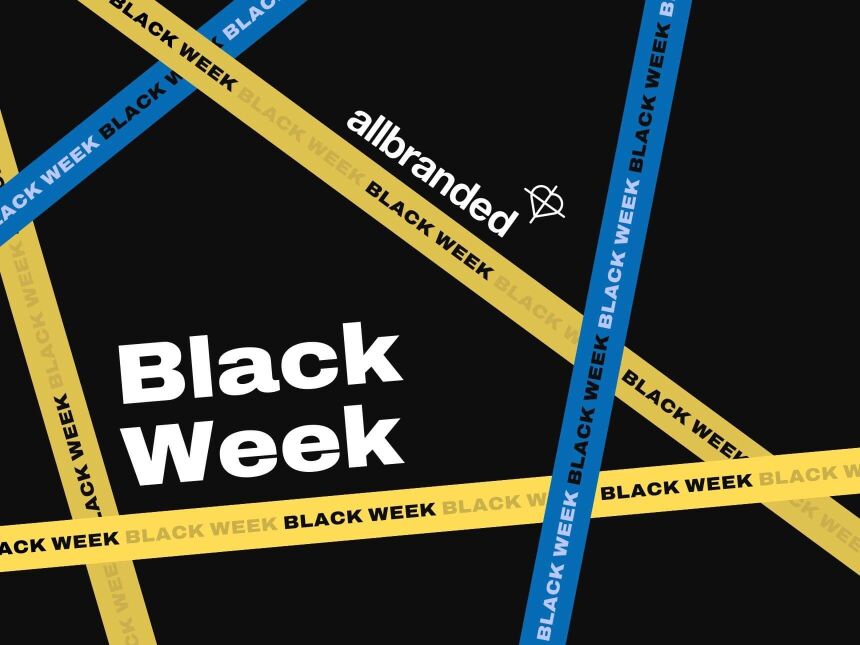 Werbeartikel zur Black Week 
