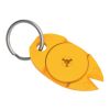 Schlüsselanhänger "Zecke" standard gelb | ohne Werbeanbringung | Nicht verfügbar | Nicht verfügbar