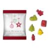 Fruchtgummi im Standardtütchen ohne Werbeanbringung | Frohe Weihn & ein gut n. Jahr