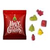 Fruchtgummi im Standardtütchen Standardmotiv ohne Personalisierung | Standardmotiv Merry Christmas