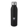 Harper 700 ml RCS-zertifizierte Sportflasche aus Edelstahl mit Metallschlaufe schwarz