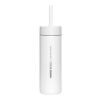 MiiR Sipper 473 ml Trinkflasche mit Trinkhalm weiß