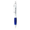 Nash Kugelschreiber weiß mit farbigem Griff blaue Tinte Priority | weiss-royalblau | Digitaldruck | Schaft gesamte Länge | 60 mm x 8 mm