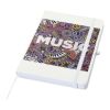 Spectrum A5 Notizbuch mit Hardcover aus recyceltem Material weiß