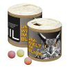 Papier-Werbedose mit XS-Kalfany-Fruchtbonbons, 85g Digitaldruck