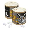 Papier-Werbedose mit Pfefferminzpastillen, 72g Digitaldruck
