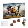 Sport-Adventskalender, Fußballmotive weiß | ohne Werbeanbringung