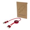 Alasia 30 cm 5-in-1 Kabel aus recyceltem Kunststoff für Datenübertragung und 27W Schnellladung Standard | rot | ohne Werbeanbringung | Nicht verfügbar | Nicht verfügbar
