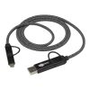 SMART 65 W, 100 cm, RCS-zertifiziertes magnetisches 5-in-1-Ladekabel schwarz