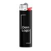 BIC® J23 Feuerzeug schwarz | 1-farbiger Siebdruck | Körper-Rückseite (Drücker auf der linken Seite) | 16.00 mm x 50.00 mm