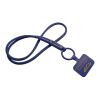 Tubyard Lanyard mit Telefonhalterung und Band aus recyceltem Kunststoff Moonlight Blue | ohne Werbeanbringung | Nicht verfügbar | Nicht verfügbar