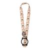 Lior RPET Sublimation Lanyard mit Silikonband weiß