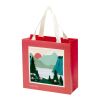 Smartfold Papiertüte, 230 g/m², mit Bandgriffen und Glanzlaminierung – 24 x 10 x 24 cm weiß