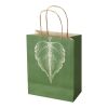 Landwirtschaftliche Altpapiertasche, 150 g/m², mit gedrehten Tragegriffen – 18 x 9 x 23 cm elfenbeinweiß