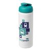 Baseline® Plus 750 ml Flasche mit Klappdeckel weiss-aquablau | ohne Werbeanbringung | Nicht verfügbar | Nicht verfügbar