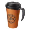 Americano® Grande 350 ml Isolierbecher mit auslaufsicherem Schraubverschluss orange-schwarz | ohne Werbeanbringung | Nicht verfügbar | Nicht verfügbar