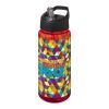 H2O Active® Octave Tritan™ 600 ml Sportflasche mit Ausgussdeckel rot-schwarz | ohne Werbeanbringung | Nicht verfügbar | Nicht verfügbar