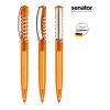 senator New Spring Clear MC Druckkugelschreiber orange | ohne Werbeanbringung | ohne Werbeanbringung | Nicht verfügbar
