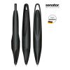 senator Melbi Matt Bio Recycled Druckkugelschreiber schwarz | ohne Werbeanbringung | Nicht verfügbar | Nicht verfügbar