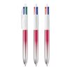 BIC® 4 Colours® Bicolor pink | 1-farbiger Siebdruck | Upper Part-gegenüber vom Clip | 22.00 mm x 10.00 mm
