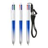 BIC® 4 Colours® Bicolor + lanyard blau/ silber