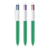 BIC® 4 Colours Kugelschreiber BritePix Digital Weiß-grün