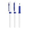 BIC® Mark-it Permanent Marker Weiß-mittelblau | 1-farbiger Siebdruck | Kappe-Gegenüber vom Clip | 15.00 mm x 25.00 mm