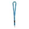 3D-Druck Polyester Schlüsselbänder PMS Wunschfarbe | ohne Werbeanbringung | 10 mm | Ovaler Karabiner | Kunststoff-Verschluss | Mit Safetyclip | Ohne Zubehör