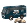 3D Präsent Bus Weihnachten ohne Werbeanbringung | 4 WEISS Lebkuchen Mini