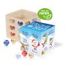 Adventskalender Lindt "Cube" mit Papier-Inlay bunt | ohne Werbeanbringung