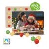Wand-Adventskalender mit Fairtrade® Schokolade bunt | ohne Werbeanbringung