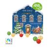 Adventskalender Weihnachtshaus "Exklusiv" mit Fairtrade® Schokolade bunt | ohne Werbeanbringung