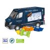 3D Präsent "Transporter" bunt | ohne Werbeanbringung | Ritter SPORT Schokowürfel