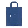 SIENA. Faltbare Tasche aus Baumwolle (50%), receycelte Baumwolle (30%) und Polyester (20% rPET) (140 g/m²) Blau
