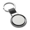 ALBRIGHT. Schlüsselanhänger aus Metall und PU. Geeignet für Doming schwarz | ohne Werbeanbringung | Nicht verfügbar | Nicht verfügbar