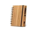 DICKENS A5. A5 Spiralnotizbuch aus Bambus mit 100% Recyclingpapier Natur | ohne Werbeanbringung | Nicht verfügbar | Nicht verfügbar | Nicht verfügbar