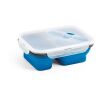 DILL. Faltbare hermetische Frischhaltebox aus Silikon und PP (480 und 760 mL) Blau | ohne Werbeanbringung | Nicht verfügbar | Nicht verfügbar | Nicht verfügbar