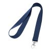 LARIAT. Lanyard aus Polyester mit 20mm Breite Blau | ohne Werbeanbringung