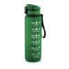 ERIKSSON. Flasche aus recyceltem PET (100 % rPET) mit motivierenden Sprüchen und Zeitmarkierungen, die zum Wassertrinken anregen Grün