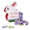 Werbe-Hase mit Schokoladenmischung von Milka bunt | ohne Werbeanbringung