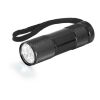 FLASHY. Taschenlampe aus Aluminium mit 9-LEDs Schwarz | ohne Werbeanbringung