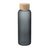 LILLARD. Flasche aus Borosilikatglas mattiert 500 ml Schwarz | ohne Werbeanbringung