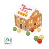 Adventskalender "Weihnachtshaus" Classic mit Fairtrade® Schokolade bunt | ohne Werbeanbringung