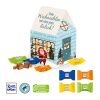 Adventskalender "Haus" mit Ritter SPORT Schokowürfel bunt | ohne Werbeanbringung