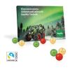 Tisch-Adventskalender Mit Fairtrade® Schokolade bunt | ohne Werbeanbringung