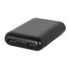 LEAKEY 8. Powerbank 8'000 mAh in recyceltem ABS (100% rABS) Schwarz | ohne Werbeanbringung