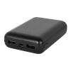 LEAKEY 10. Powerbank 10'000 mAh aus recyceltem ABS (100% rABS) Schwarz | ohne Werbeanbringung