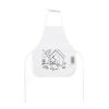 NILO. Kinderschürze zum Ausmalen aus Vliesstoff (80 g/m²) weiss | ohne Werbeanbringung | Nicht verfügbar | Nicht verfügbar | Nicht verfügbar