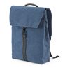 Prague 25L Rucksack, recy.Baumwolle. Hakenverschluss. Laptops bis 17" Blau | ohne Werbeanbringung | Nicht verfügbar | Nicht verfügbar | Nicht verfügbar