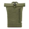 Osaka Rucksack 16L, recy.Baumwolle, 360g/m², Rolltop, Schnallenverschluss Armeegrün